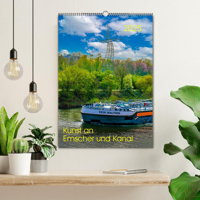 Kunst an Emscher und Kanal (CALVENDO Wandkalender 2025)