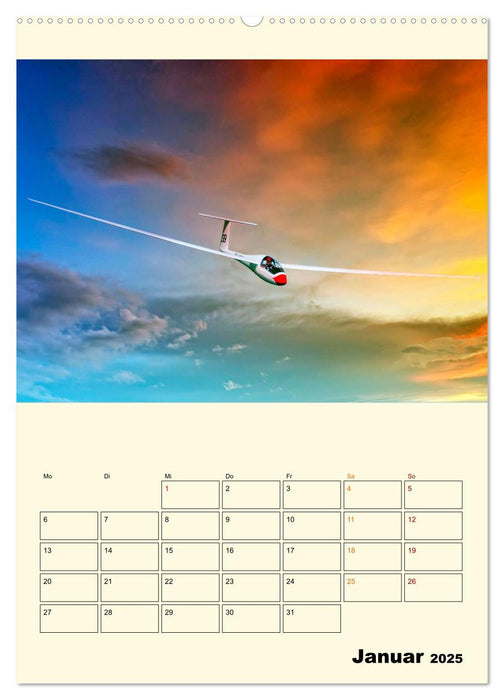 Segelfliegen - dem Himmel ganz nah (CALVENDO Wandkalender 2025)