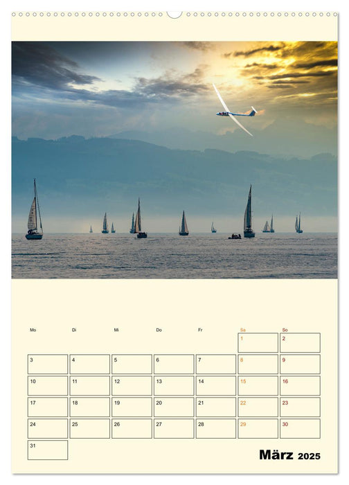 Segelfliegen - dem Himmel ganz nah (CALVENDO Wandkalender 2025)