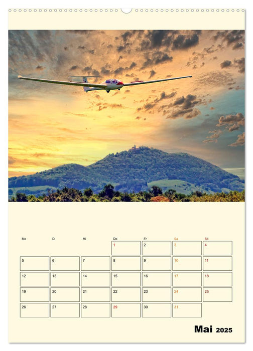 Segelfliegen - dem Himmel ganz nah (CALVENDO Wandkalender 2025)