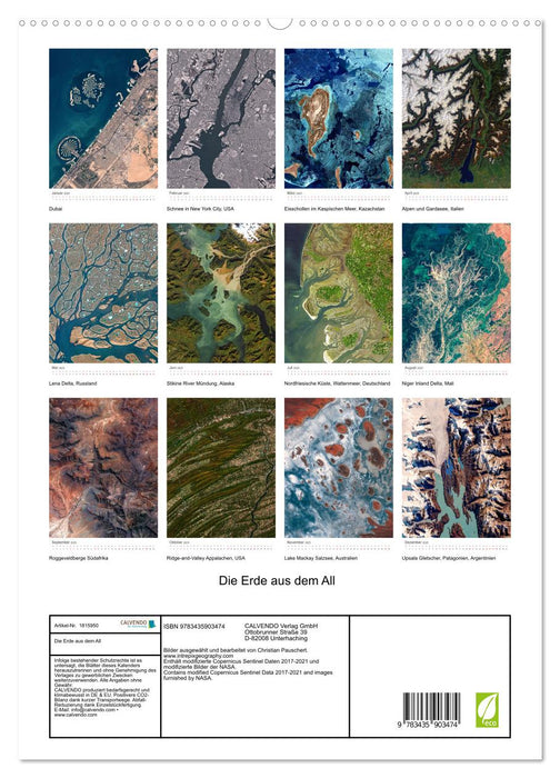 Die Erde aus dem All (CALVENDO Premium Wandkalender 2025)