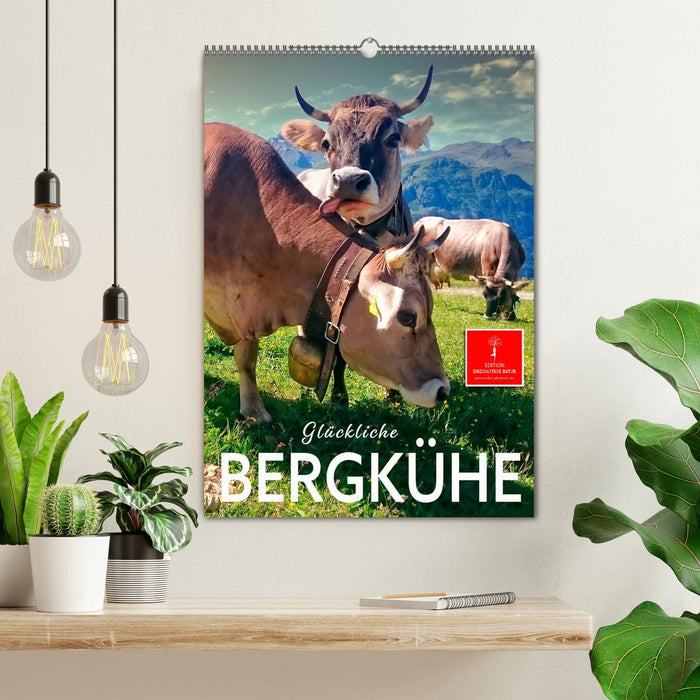 Glückliche Bergkühe (CALVENDO Wandkalender 2025)