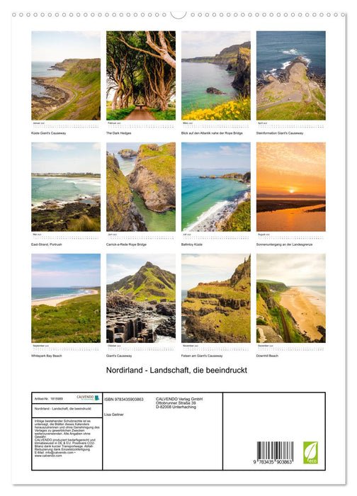 Nordirland - Landschaft, die beeindruckt (CALVENDO Premium Wandkalender 2025)