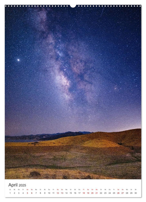 Magischer Nachthimmel - Einzigartige Aufnahmen der Milchstraße. (CALVENDO Premium Wandkalender 2025)