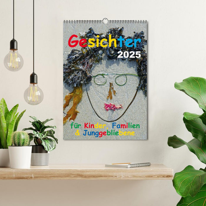 Gesichter für Kinder, Familien & Junggebliebene (CALVENDO Wandkalender 2025)