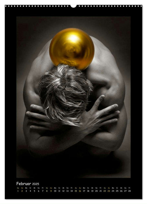 Golden Ball Männerakte exquisit (CALVENDO Wandkalender 2025)