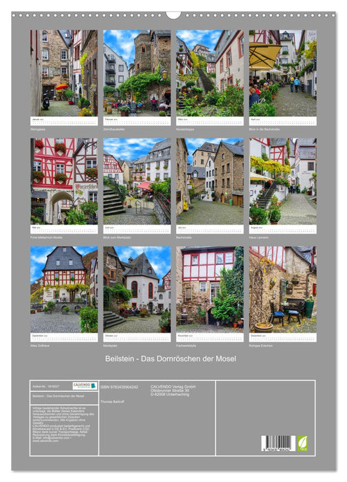 Beilstein - Das Dornröschen der Mosel (CALVENDO Wandkalender 2025)