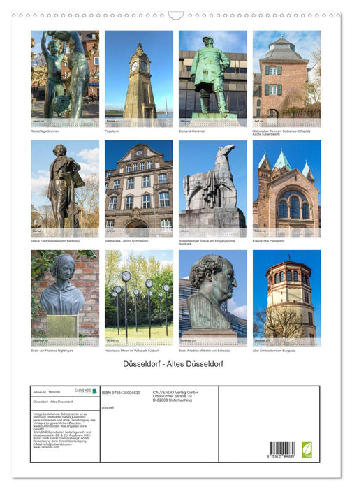 Düsseldorf - Altes Düsseldorf (CALVENDO Wandkalender 2025)