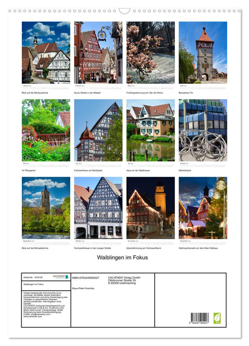 Waiblingen im Fokus (CALVENDO Wandkalender 2025)