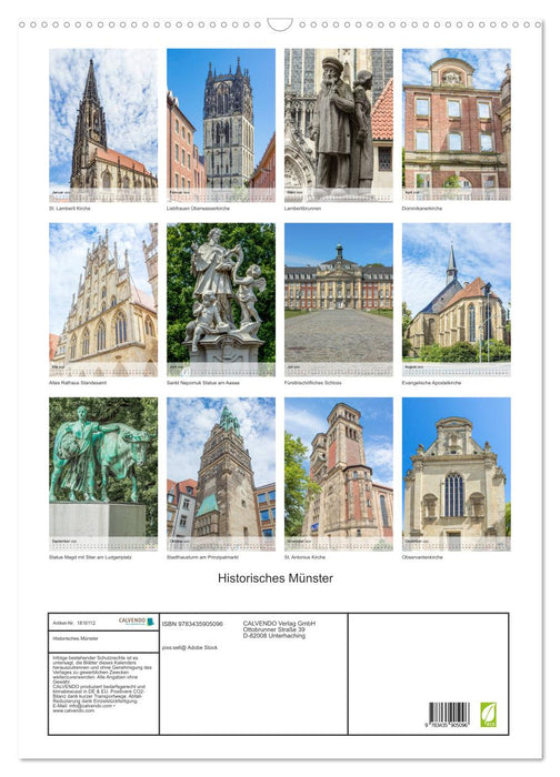 Historisches Münster (CALVENDO Wandkalender 2025)