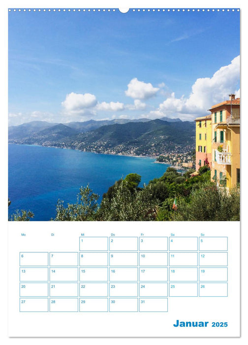 Blauer Ligurien Sommer (CALVENDO Premium Wandkalender 2025)