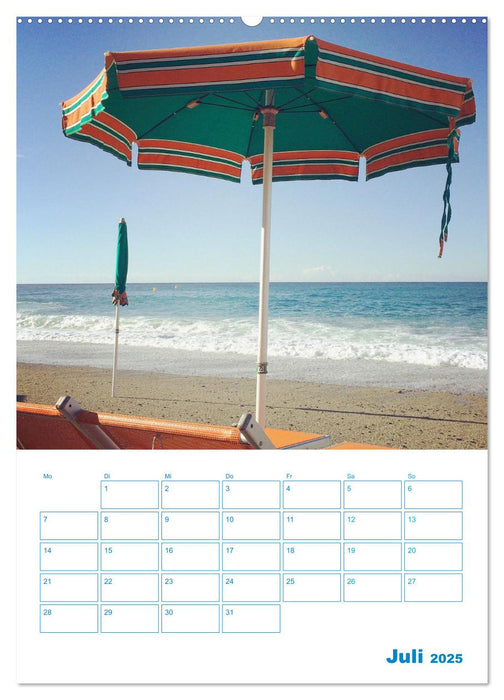 Blauer Ligurien Sommer (CALVENDO Premium Wandkalender 2025)