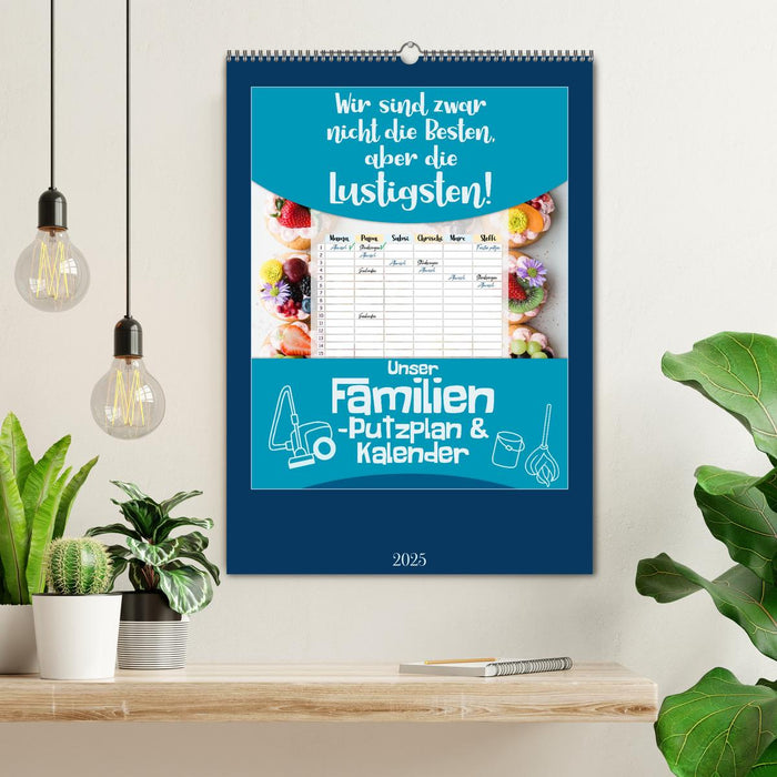 Unser Familien-Putzplan & Kalender 2025 (CALVENDO Wandkalender 2025)