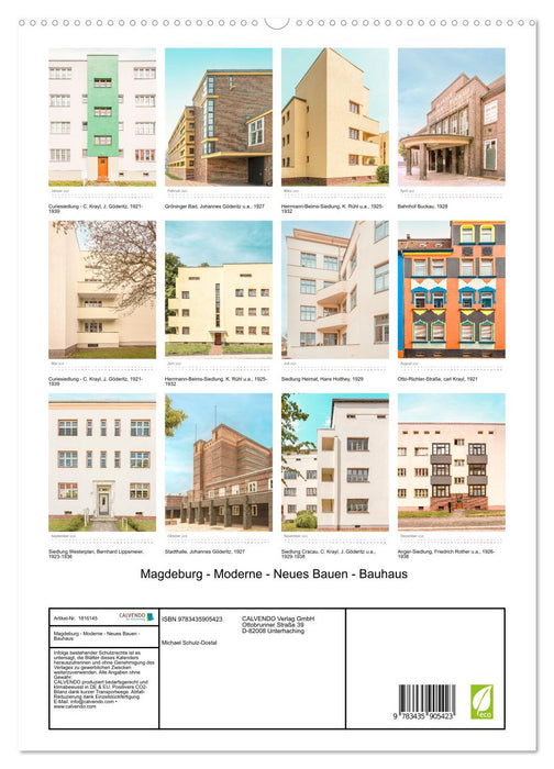 Magdeburg - Moderne - Neues Bauen - Bauhaus (CALVENDO Premium Wandkalender 2025)