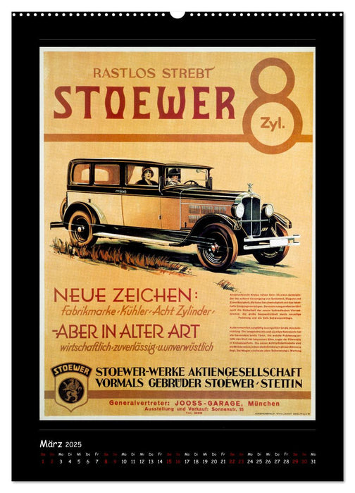 Historische Automobilplakate (CALVENDO Wandkalender 2025)