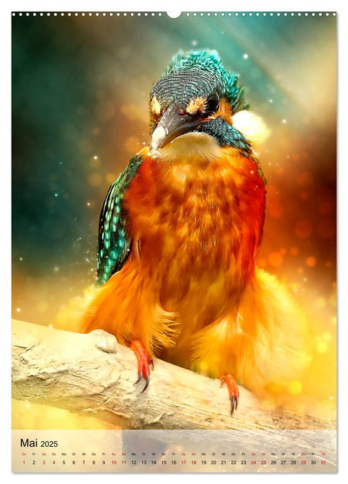 Schillernder Eisvogel (CALVENDO Premium Wandkalender 2025)