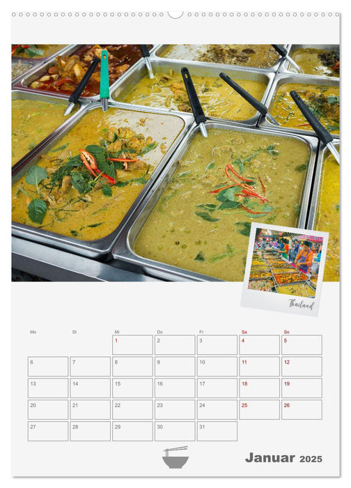 Street Food - Küchenplaner (CALVENDO Wandkalender 2025)