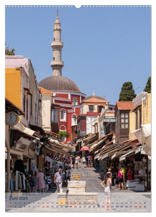 Ein Streifzug durch die Gassen der Insel Rhodos (CALVENDO Wandkalender 2025)