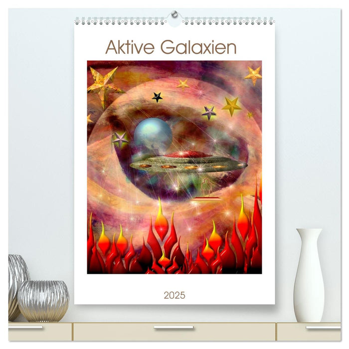 Aktive Galaxien (CALVENDO Premium Wandkalender 2025)