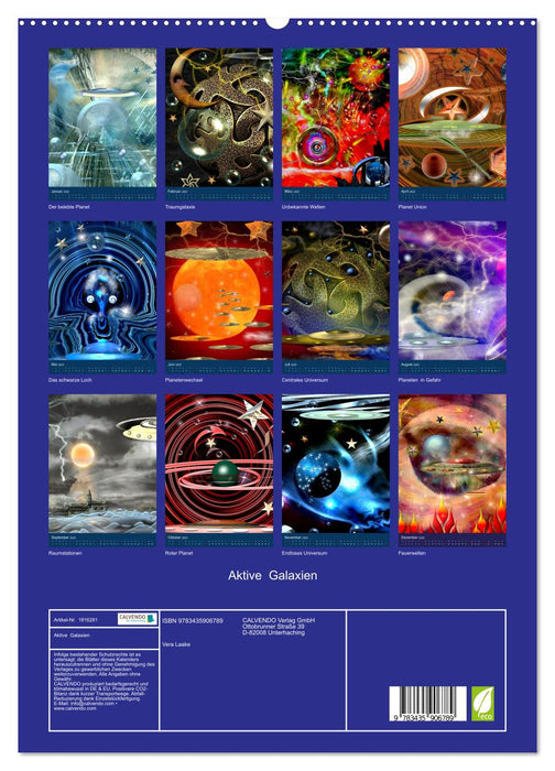 Aktive Galaxien (CALVENDO Premium Wandkalender 2025)