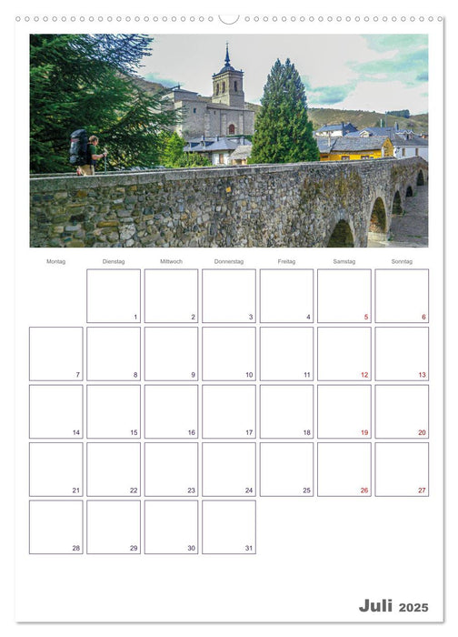 Mein Weg nach Santiago de Compostela (CALVENDO Premium Wandkalender 2025)
