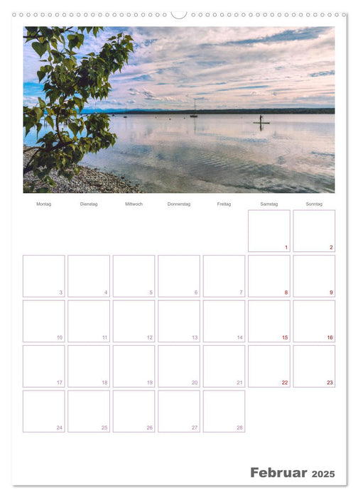 Bayerische Märchen-Seen (CALVENDO Premium Wandkalender 2025)