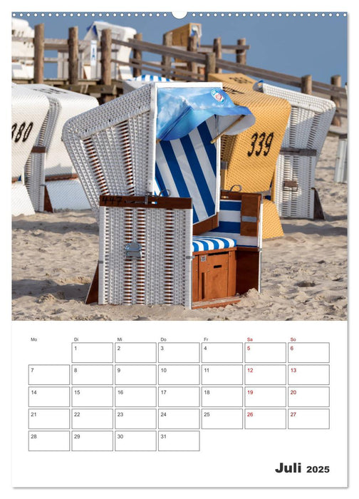Sankt Peter-Ording Sonne, Strand und Meer (CALVENDO Premium Wandkalender 2025)