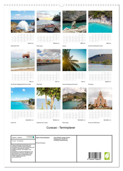 Curacao - Terminplaner (CALVENDO Wandkalender 2025)