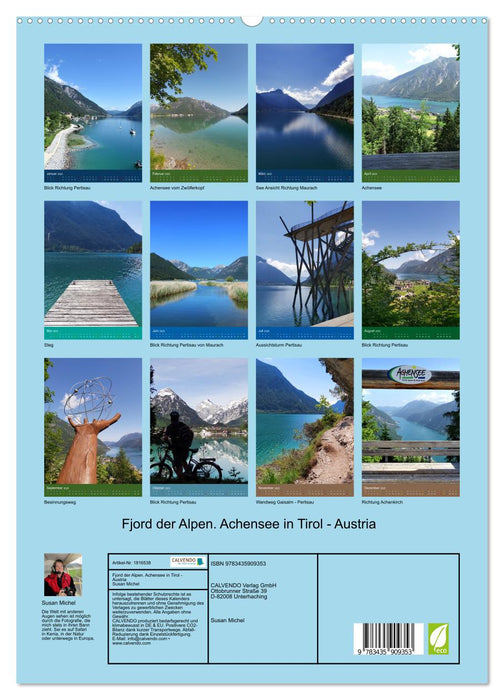 Fjord der Alpen. Achensee in Tirol - Austria (CALVENDO Premium Wandkalender 2025)