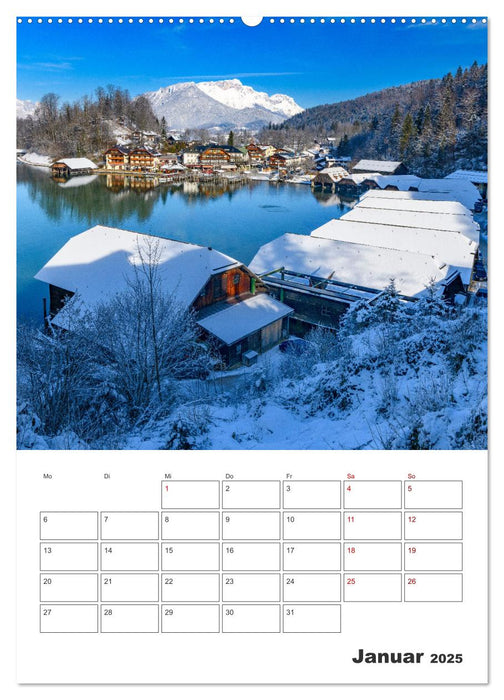 Vier Jahreszeiten im Berchtesgadener Land (CALVENDO Wandkalender 2025)