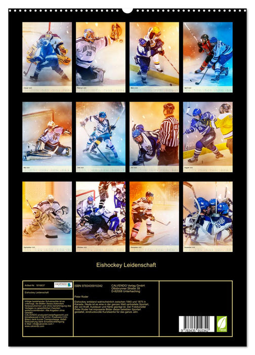 Eishockey Leidenschaft (CALVENDO Wandkalender 2025)