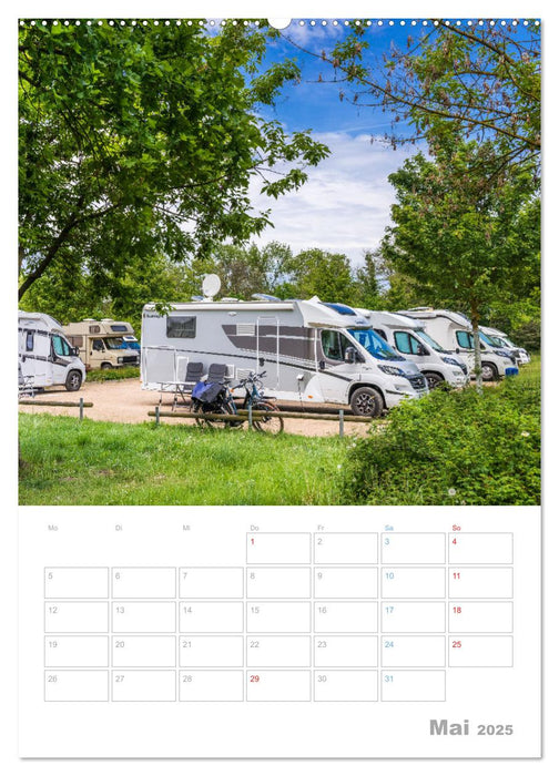 CAMPING-GLÜCK - Dein Urlaubsplaner (CALVENDO Wandkalender 2025)