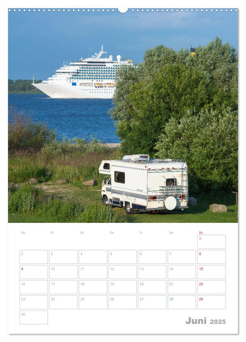 CAMPING-GLÜCK - Dein Urlaubsplaner (CALVENDO Wandkalender 2025)