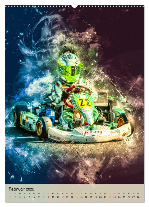 Gokart spektakulär (CALVENDO Wandkalender 2025)