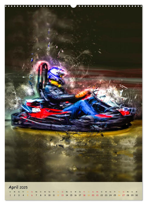 Gokart spektakulär (CALVENDO Wandkalender 2025)