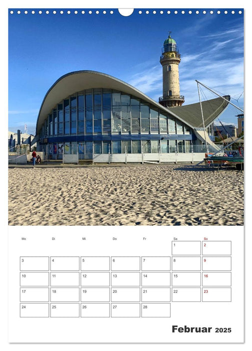 Warnemünde Urlaub für zu Hause (CALVENDO Wandkalender 2025)