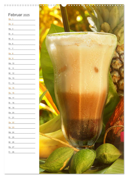 Tropical Cocktails - Erfrischend und fruchtig (CALVENDO Premium Wandkalender 2025)