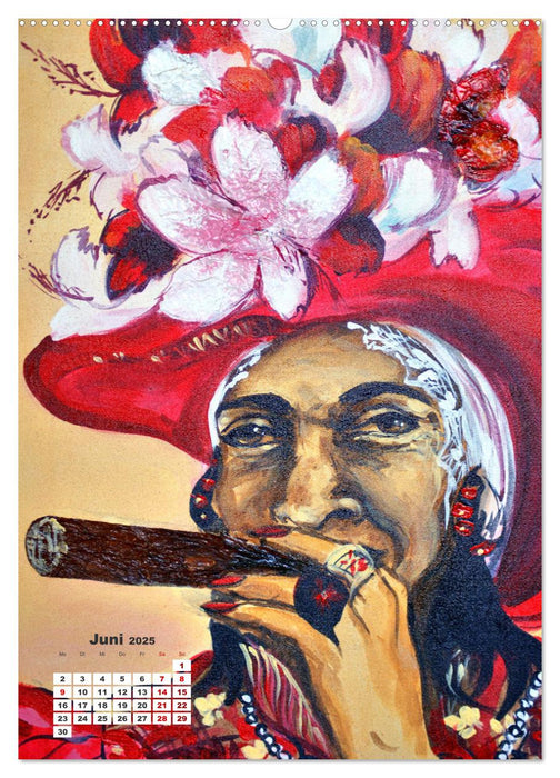 HABANERAS - Zigarren-Raucherinnen in Kuba (CALVENDO Premium Wandkalender 2025)