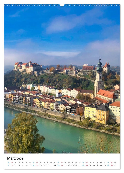 Burghausen, eine historische Stadt im Fokus (CALVENDO Wandkalender 2025)