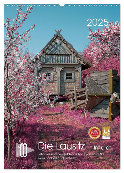 Lausitzer Landmarken in Infrarot (CALVENDO Wandkalender 2025)