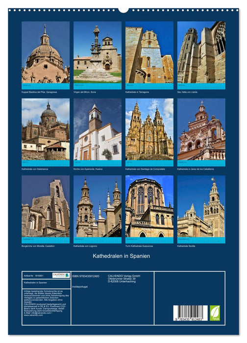 Kathedralen in Spanien (CALVENDO Wandkalender 2025)