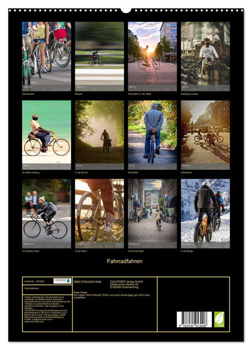 Fahrradfahren (CALVENDO Wandkalender 2025)