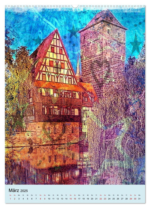 Nürnberg Großstadt mit dörflicher Atmosphäre (CALVENDO Premium Wandkalender 2025)