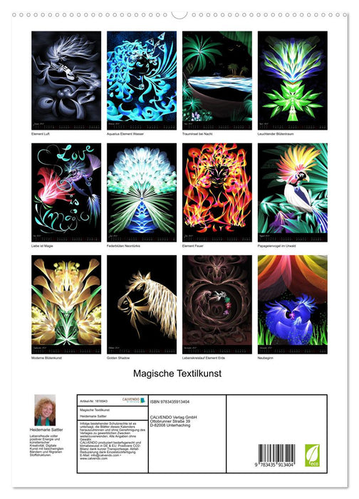 Magische Textilkunst (CALVENDO Premium Wandkalender 2025)