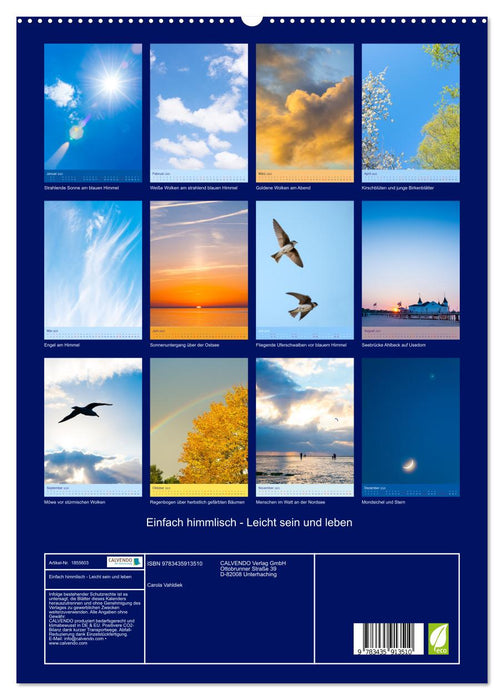 Einfach himmlisch - Leicht sein und leben (CALVENDO Premium Wandkalender 2025)
