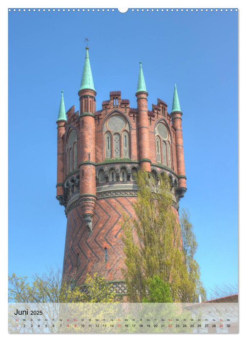 Hansestadt Rostock - Sehenswürdigkeiten der Ostseemetropole (CALVENDO Premium Wandkalender 2025)