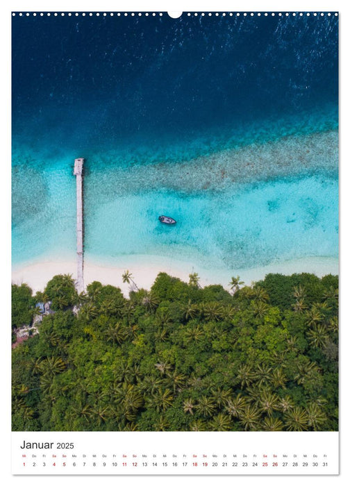Malediven - Der Sehnsuchtsort schlechthin. (CALVENDO Wandkalender 2025)
