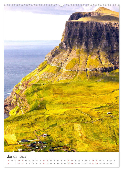 Färöer - Die Schafsinseln im Norden. (CALVENDO Wandkalender 2025)