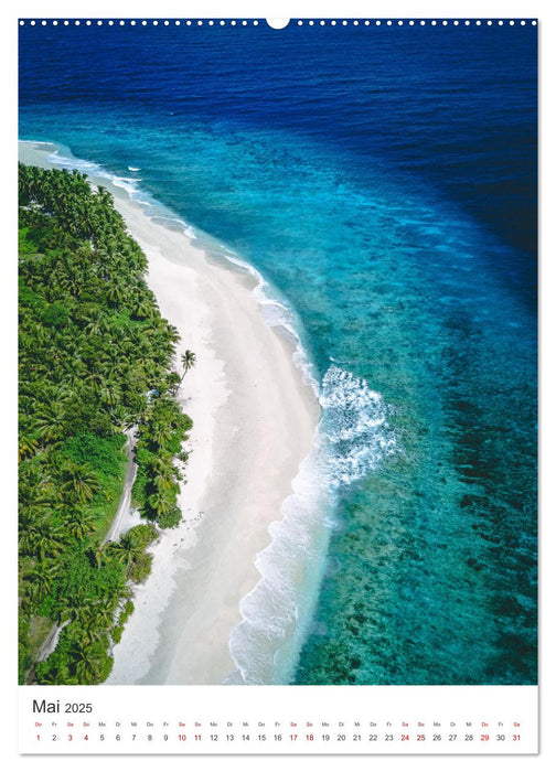 Malediven - Das wunderschöne Urlaubsparadies. (CALVENDO Wandkalender 2025)