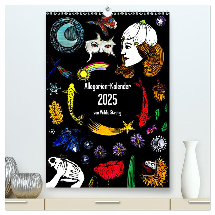 Allegorien-Kalender (CALVENDO Premium Wandkalender 2025)